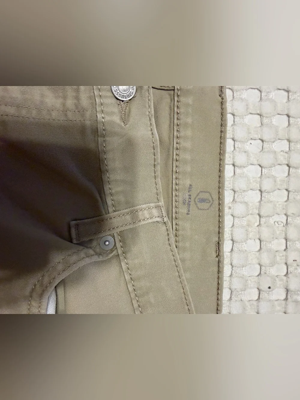 Levi Tan Workpant Interior Tag Detail